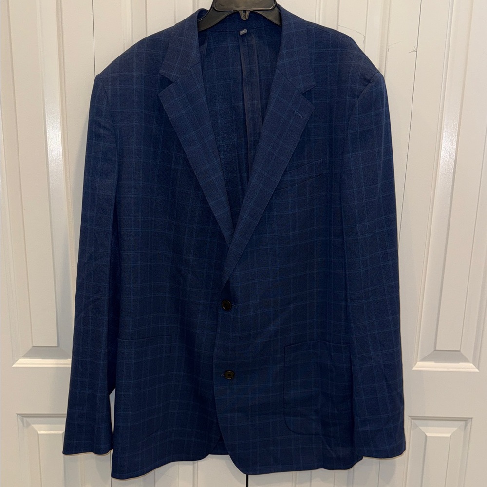 Bonobos Navy Windowpane Blazer